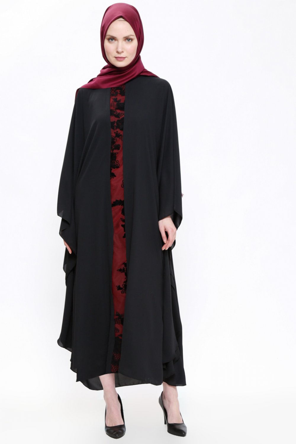 Neva Style Sax Blue Hijab Evening Dress 3784sx Neva Style Com